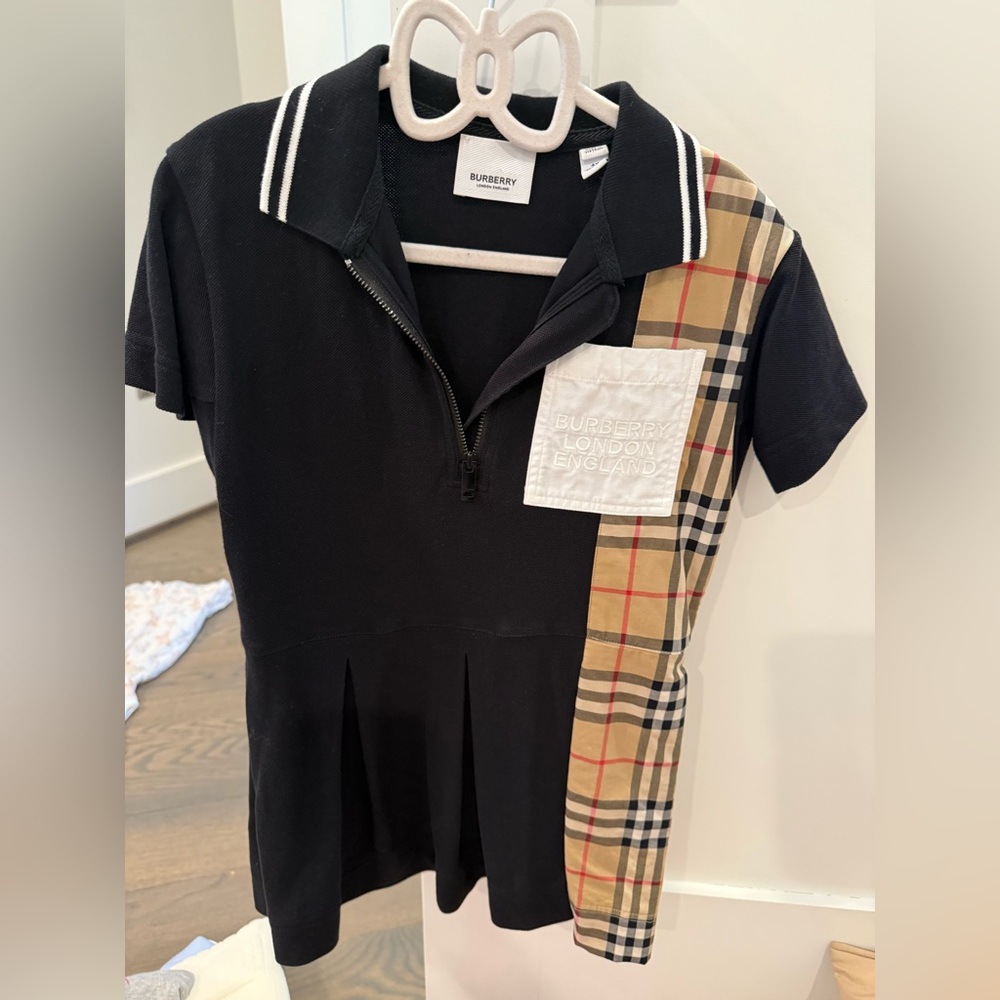 Burberry Girl’s Vintage Check Polo Shirt Dress
